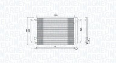 Kondensators, Gaisa kond. sistēma MAGNETI MARELLI 350203964000 1