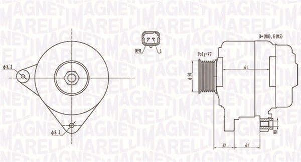 Ģenerators MAGNETI MARELLI 063731959010 1