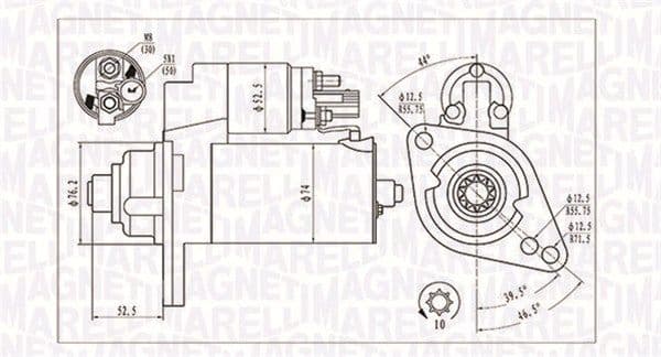 Starteris MAGNETI MARELLI 063721293010 1