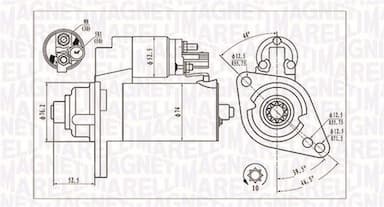 Starteris MAGNETI MARELLI 063721293010 1