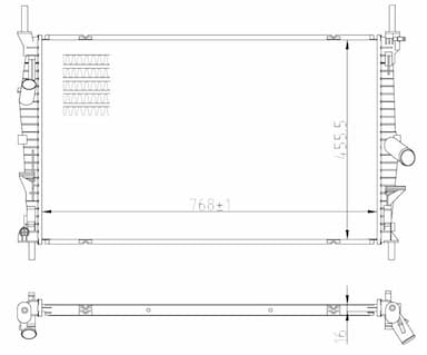 Radiators, Motora dzesēšanas sistēma NRF 59293 1