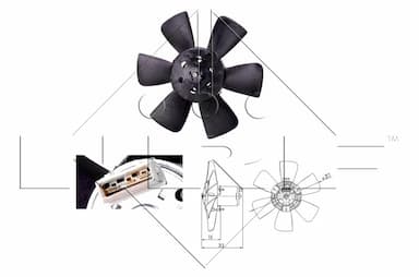 Ventilators, Motora dzesēšanas sistēma NRF 47391 1