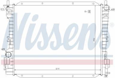 Radiators, Motora dzesēšanas sistēma NISSENS 69222 6