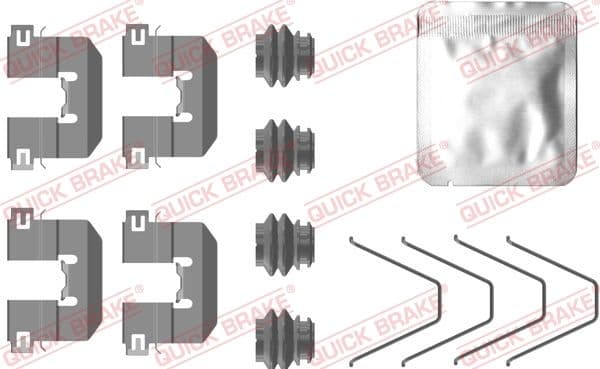 Piederumu komplekts, Disku bremžu uzlikas QUICK BRAKE 109-0100 1