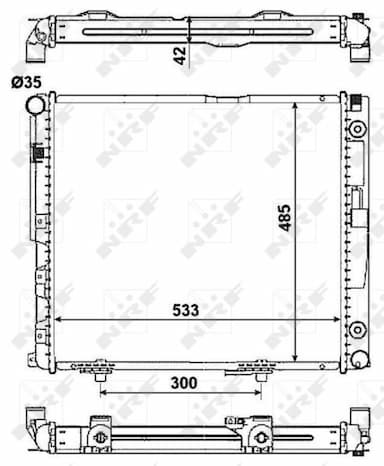 Radiators, Motora dzesēšanas sistēma NRF 516573 4