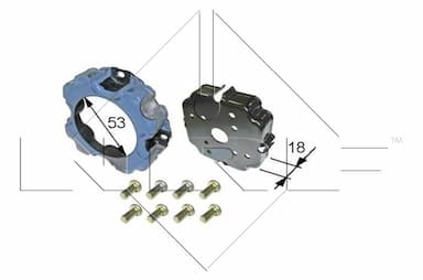 Piedziņas disks, elektromagnētiskais sajūgs (kompresors) NRF 38473 2