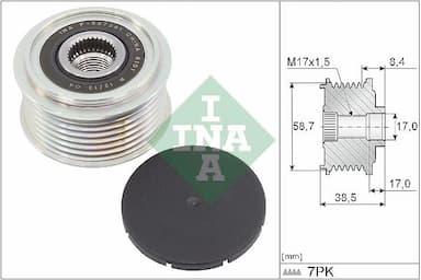 Ģeneratora brīvgaitas mehānisms Schaeffler INA 535 0318 10 1