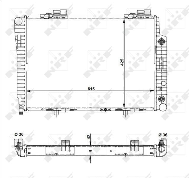 Radiators, Motora dzesēšanas sistēma NRF 51281 1