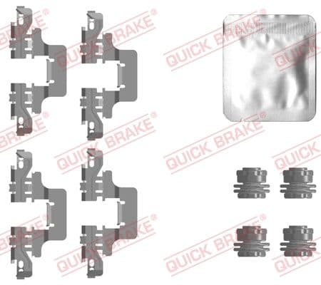 Piederumu komplekts, Disku bremžu uzlikas QUICK BRAKE 109-0128 1