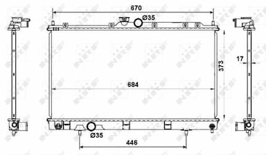 Radiators, Motora dzesēšanas sistēma NRF 53779 1