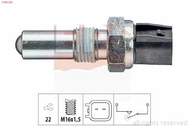 Slēdzis, Atpakaļgaitas signāla lukturis EPS 1.860.283 1