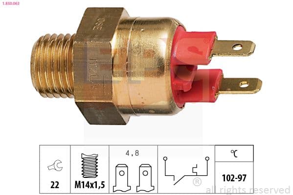 Termoslēdzis, Radiatora ventilators EPS 1.850.063 1