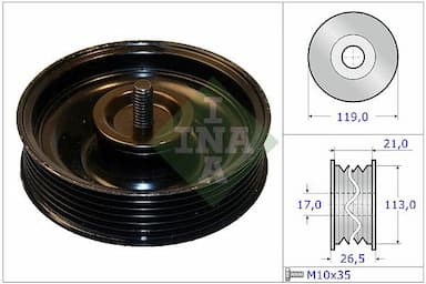 Parazīt-/Vadrullītis, Ķīļrievu siksna Schaeffler INA 532 0695 10 1