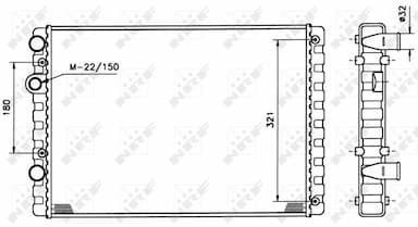 Radiators, Motora dzesēšanas sistēma NRF 509520 4