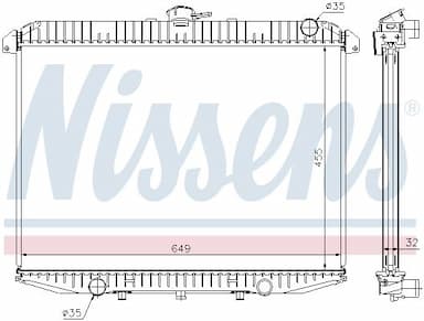 Radiators, Motora dzesēšanas sistēma NISSENS 62069A 5