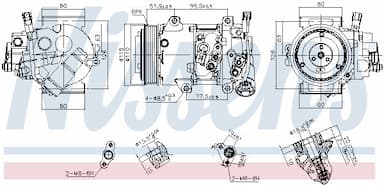 Kompresors, Gaisa kond. sistēma NISSENS 890809 8