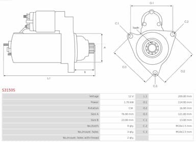 Starteris AS-PL S3150S 5