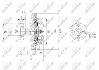 Sajūgs, Radiatora ventilators NRF 49578 2