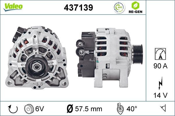 Ģenerators VALEO 437139 1