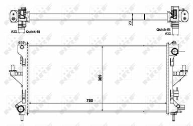 Radiators, Motora dzesēšanas sistēma NRF 58424 3