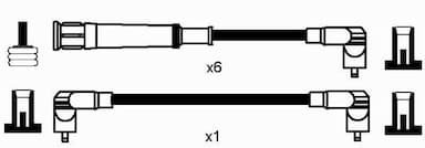 Augstsprieguma vadu komplekts NGK 0576 2