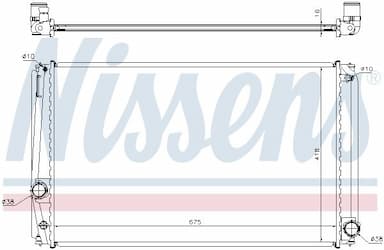 Radiators, Motora dzesēšanas sistēma NISSENS 64678A 5