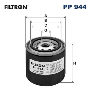 Degvielas filtrs FILTRON PP 944 1