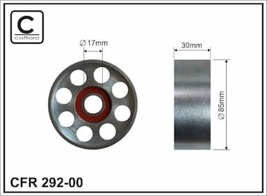 Spriegotājrullītis, Ķīļrievu siksna CAFFARO 292-00 1