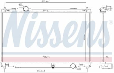 Radiators, Motora dzesēšanas sistēma NISSENS 646856 5