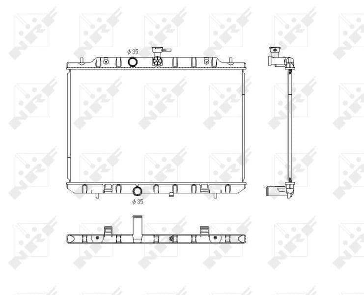 Radiators, Motora dzesēšanas sistēma NRF 53761 1