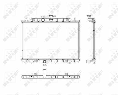 Radiators, Motora dzesēšanas sistēma NRF 53761 1