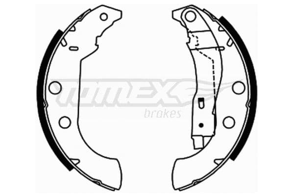 Bremžu loku komplekts TOMEX Brakes TX 21-67 1