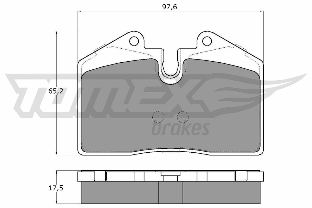 Bremžu uzliku kompl., Disku bremzes TOMEX Brakes TX 18-02 1