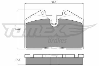 Bremžu uzliku kompl., Disku bremzes TOMEX Brakes TX 18-02 1