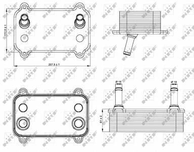 Eļļas radiators, Motoreļļa NRF 31288 5