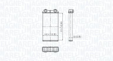 Siltummainis, Salona apsilde MAGNETI MARELLI 350218439000 2