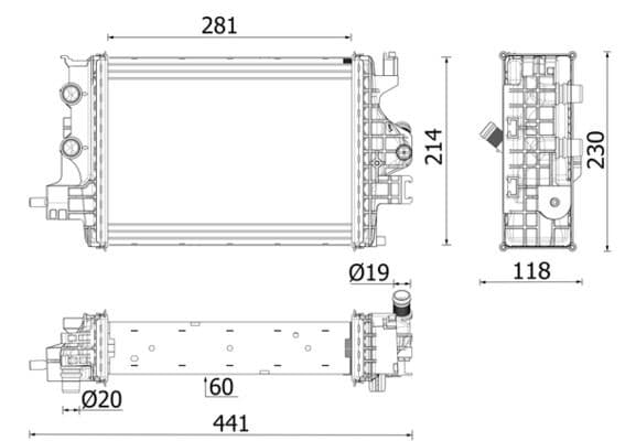 Radiators, Motora dzesēšanas sistēma MAHLE CR 2634 000P 1