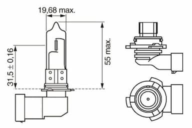 Kvēlspuldze BOSCH 1 987 302 153 5