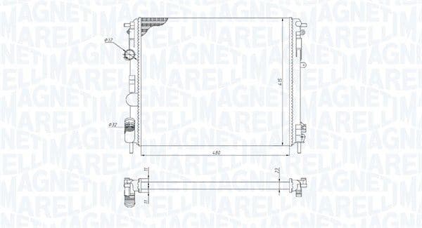 Radiators, Motora dzesēšanas sistēma MAGNETI MARELLI 350213195200 1