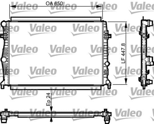 Radiators, Motora dzesēšanas sistēma VALEO 735556 1