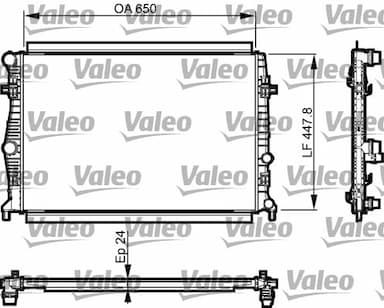 Radiators, Motora dzesēšanas sistēma VALEO 735556 1