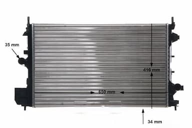 Radiators, Motora dzesēšanas sistēma MAHLE CR 835 001S 12