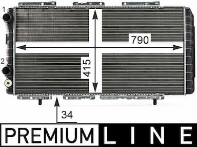 Radiators, Motora dzesēšanas sistēma MAHLE CR 33 000P 1