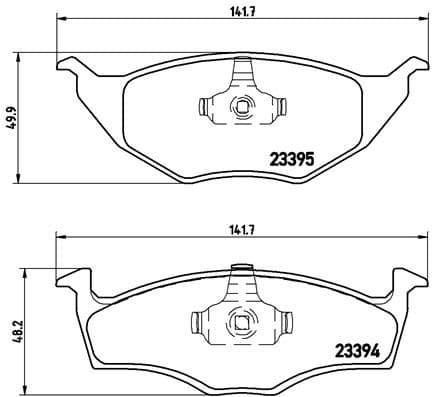 Bremžu uzliku kompl., Disku bremzes BREMBO P 85 055 1