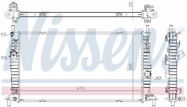 Radiators, Motora dzesēšanas sistēma NISSENS 69242 5