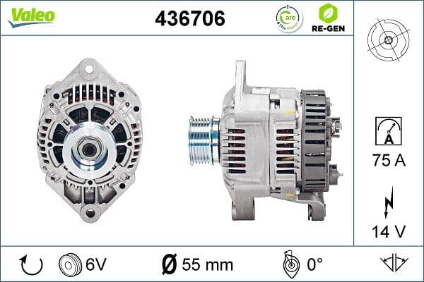 Ģenerators VALEO 436706 1