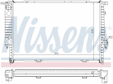 Radiators, Motora dzesēšanas sistēma NISSENS 60693A 5