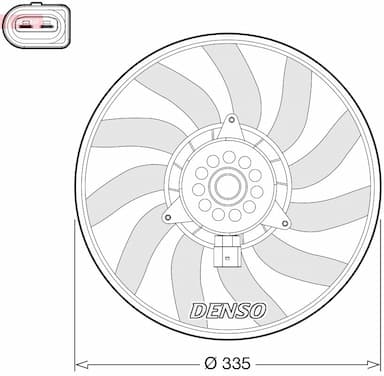 Ventilators, Motora dzesēšanas sistēma DENSO DER02008 1