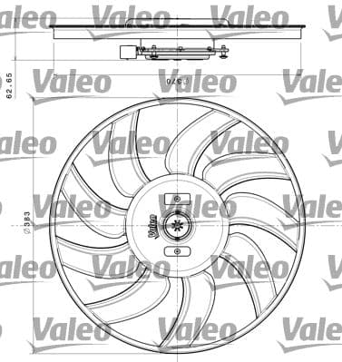 Ventilators, Motora dzesēšanas sistēma VALEO 696350 1