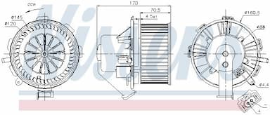 Salona ventilators NISSENS 87106 6